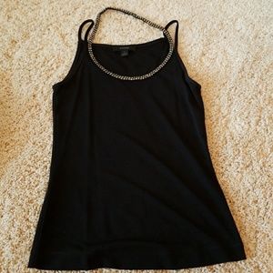 Express embellished halter tank